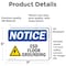 Signmission ESD Floor Grounding Sign With Symbol, 7 in W x Rectangle, Vinyl Decal OS-2PACK-NS-D-57-L-12166 - alternate 2